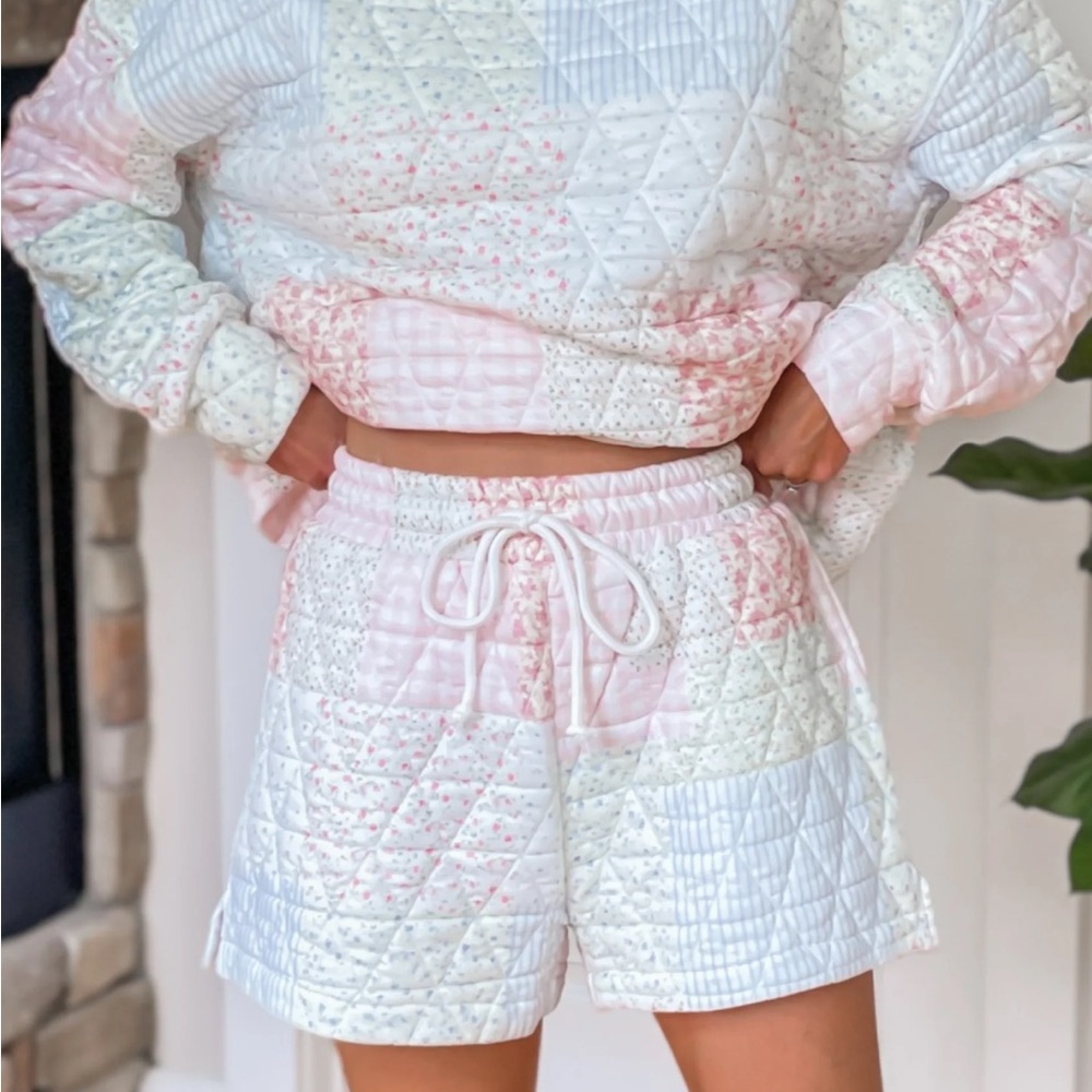 Altar'd State Pastel Patchwork Quilted Pullover S… - image 3